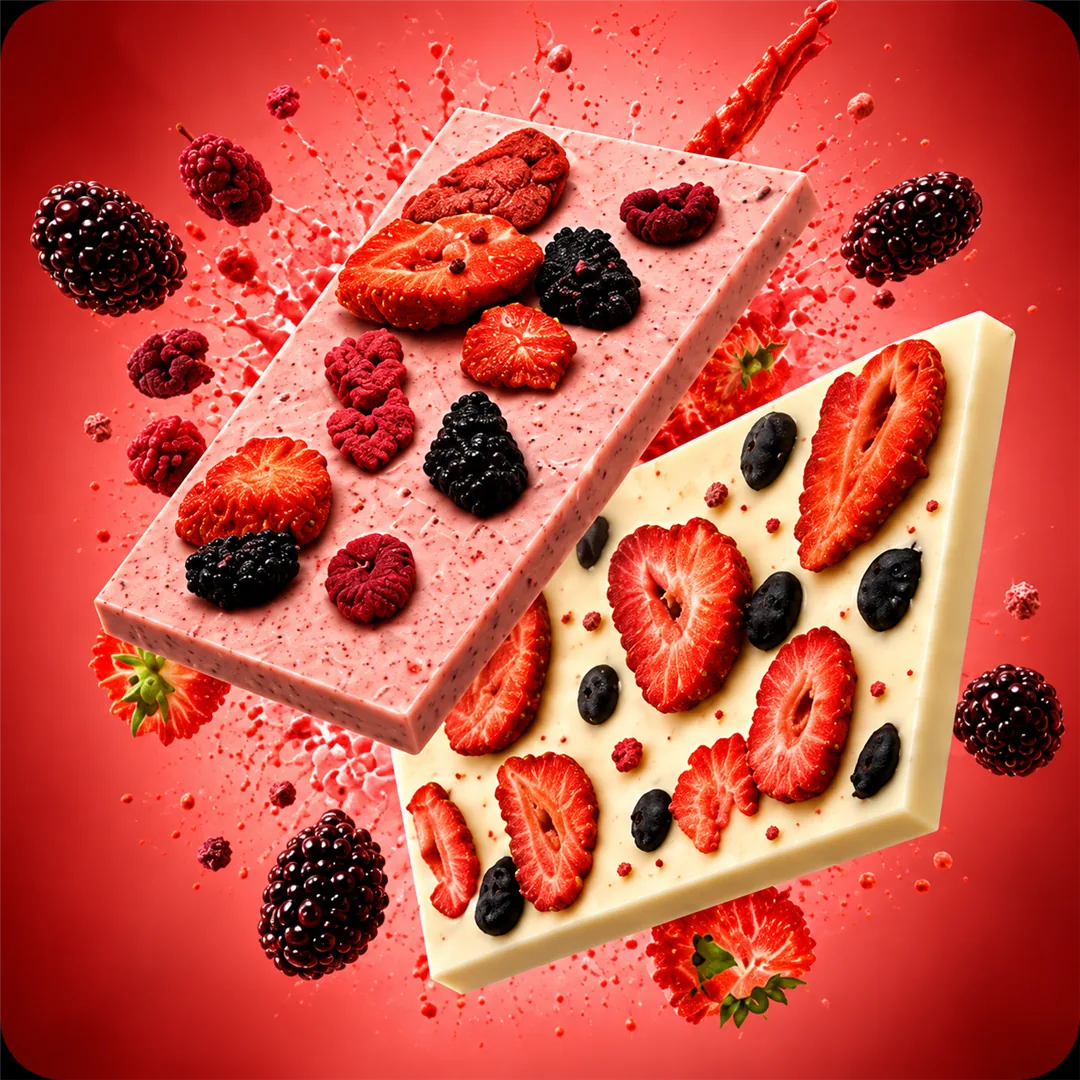 Chocolates com frutas vermelhas GAaFeR